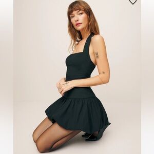 Reformation Babette dress in black